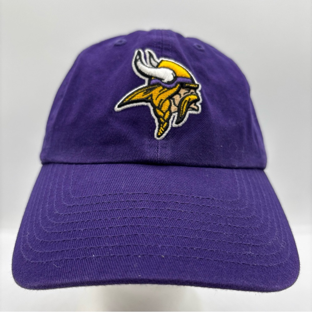Minnesota Vikings NFL Purple Hat Adjustable Strapback Cap OTS‎ OSFM Embroidered